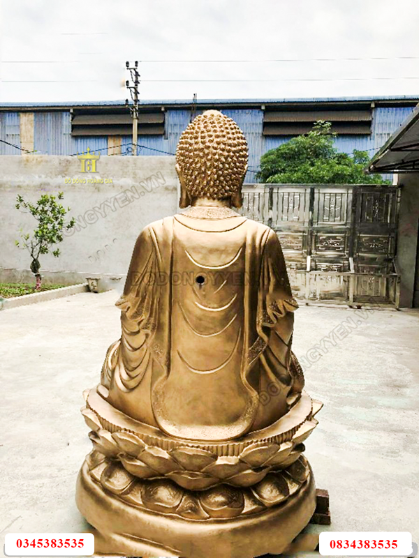 tượng Phật đồng vàng nguyên chất
