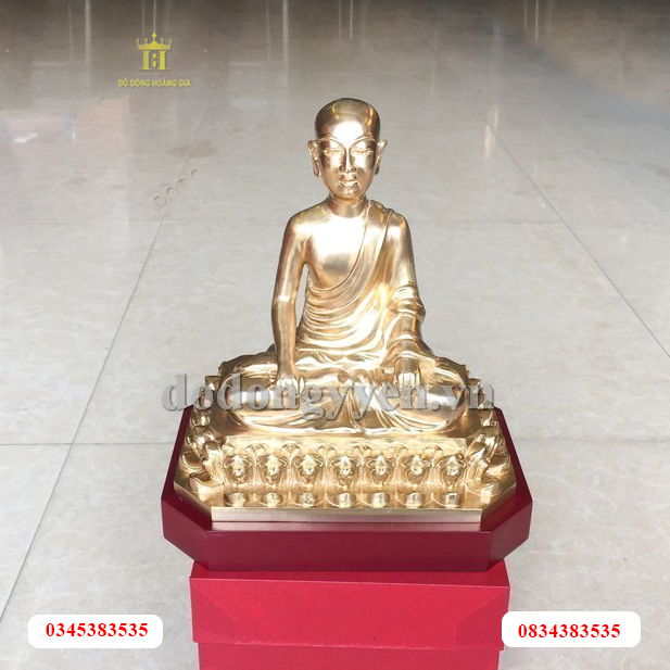 Tượng Phật Hoàng Trần Nhân Tông bằng đồng đỏ nguyên chất