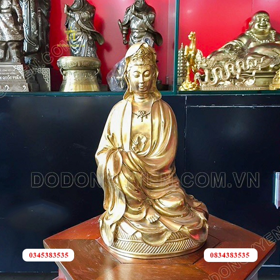 Tượng Phật bằng đồng vàng nguyên chất