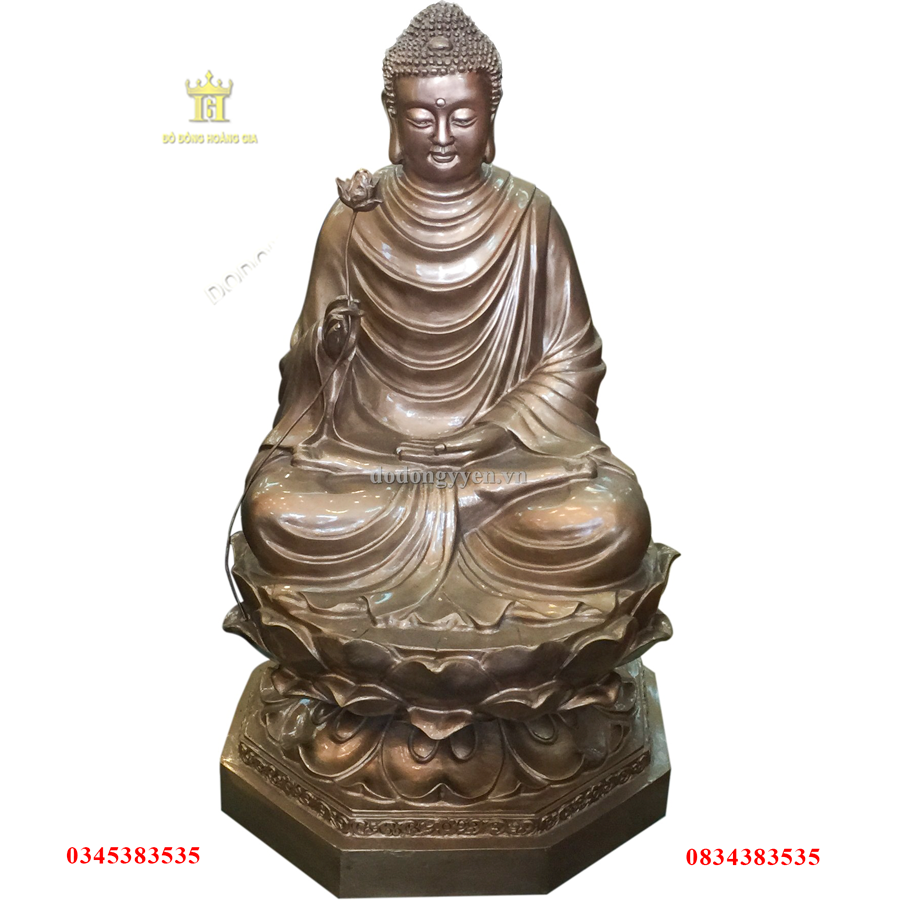 Tượng Phật bằng đồng hun giả cổ cao cấp