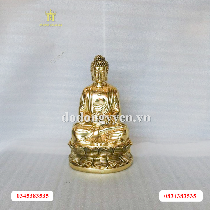 Tượng Phật adida bằng đồng vàng nguyên chất